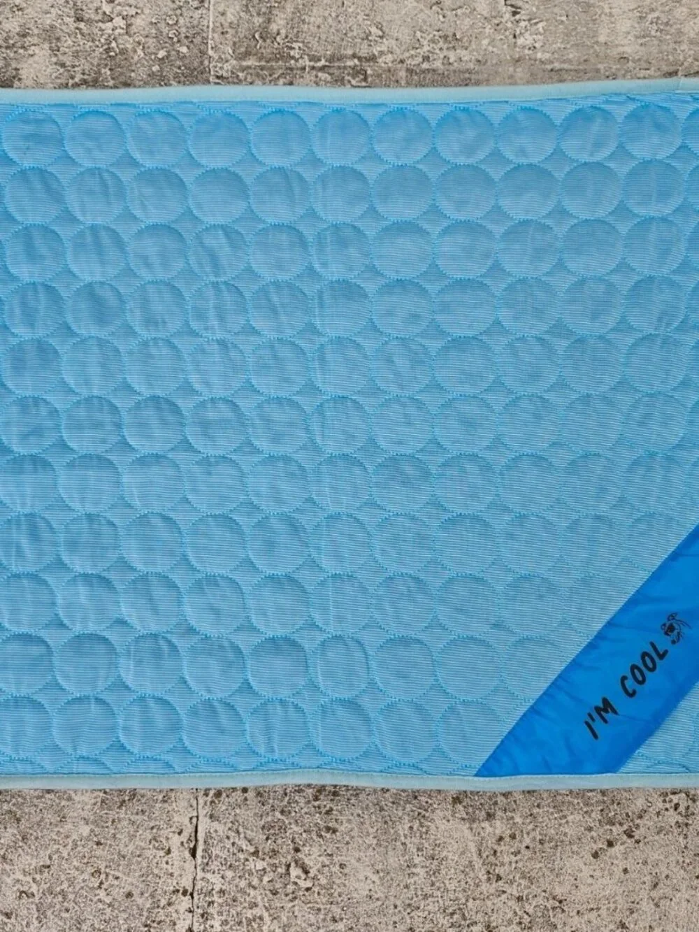 Inspector Tail Pet Mat Self Cooling Mat for Dog Blue Cool Core Fabric Mesh New